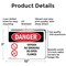 Signmission Oxygen No Smoking No Open Flames Danger Sign, Aluminum, 10in W x 7in L, 2PK OS-2PACK-DS-A-710-L-1515 - alternate 5
